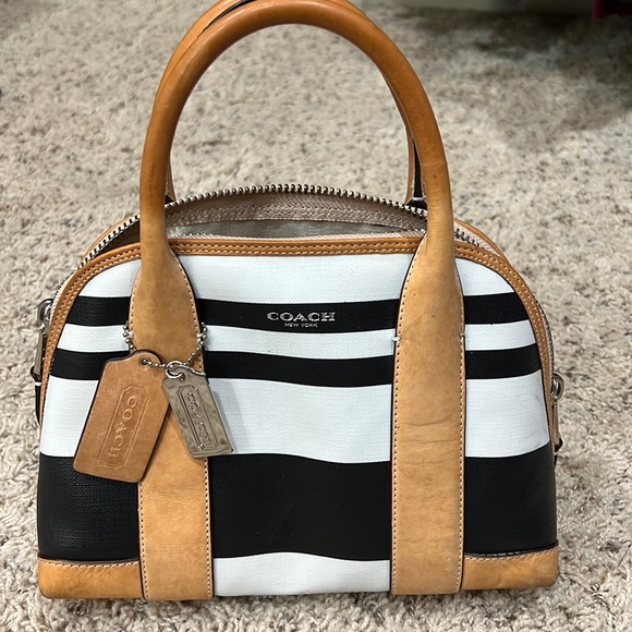 Coach Handbags - Coach Mini Canvas Satchel